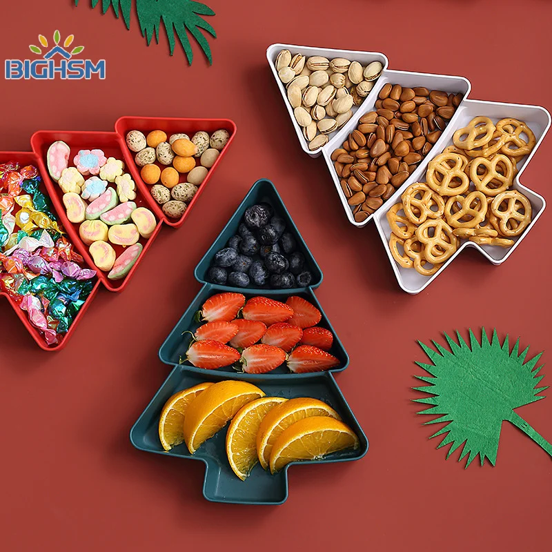 Christmas Tree Fruit Plate Marry Christmas Party Decorations For Home 2024 Navidad Noel Natal Xmas Gifts Happy New Year 2025