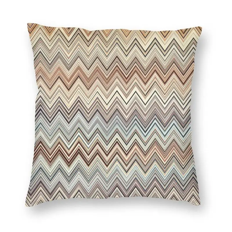 Nordic Zig Zag Multicolor Throw Pillow Case Home Decorative Custom Camouflage Cushion Cover 40x40cm for Living Room Decoration