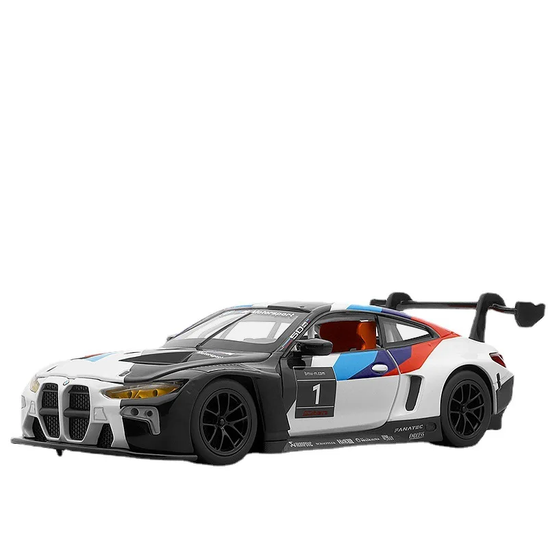 1:24 BMW M4 GT3 DTM M6 BMW CSL Z4 Racing Alloy Model Car Toy Diecasts Casting Sound and Light Car Toys For Children Vehicle