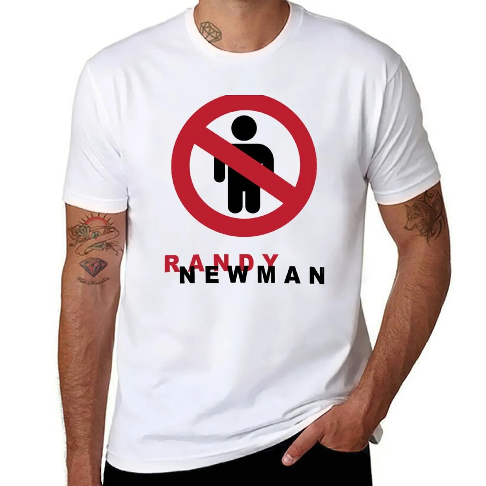 

Randy Newman-Short People T-Shirt men t shirt cotton 100% t shirts for man graphic funny T-Shirt