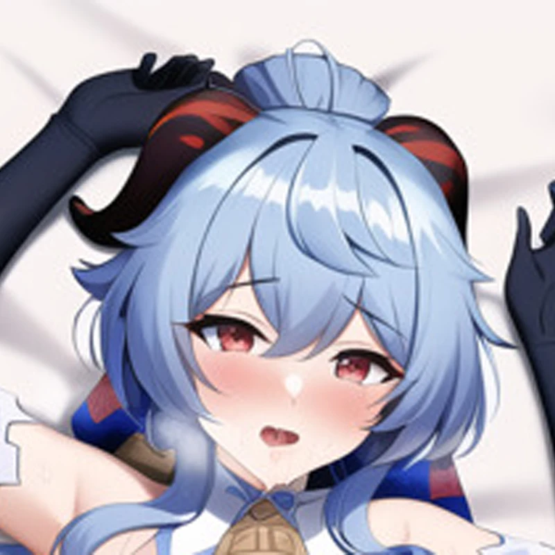 

Dakimakura Anime Pillow Cover Ganyu Double Sided Print 2Way Cushion Cover Xmas Gifts