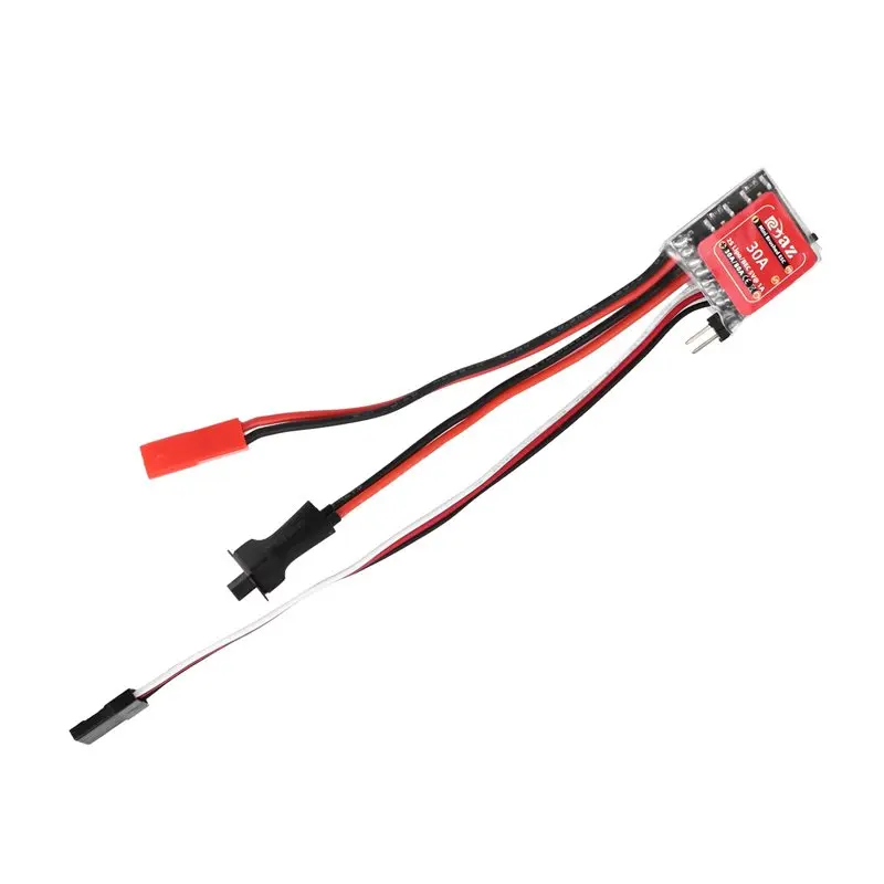 A49K-2X Micro-ESC 30A Brushed ESC Electric Speed Controller 2S 4-8V For DIY Mini 1/16 1/18 1/24 RC Car Boat Tank JST Plug view 2