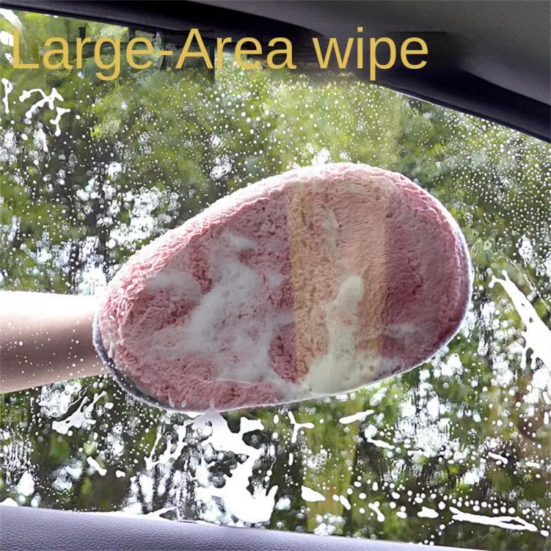 

Random Color Car Washing Gloves Vehicle Interiors Decoration Household Coral Velvet Bear'S Paw Car Washing Towel Gloves