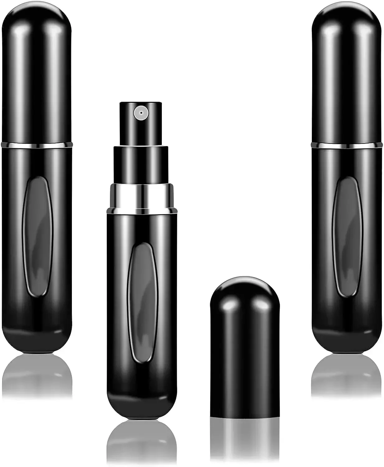 Mini atomiseur de parfum portable, contenant liquide pour cosmétiques, vaporisateur en aluminium de voyage, d'extraction pulvérisateur de tous les jours, 10 pièces, 5ml