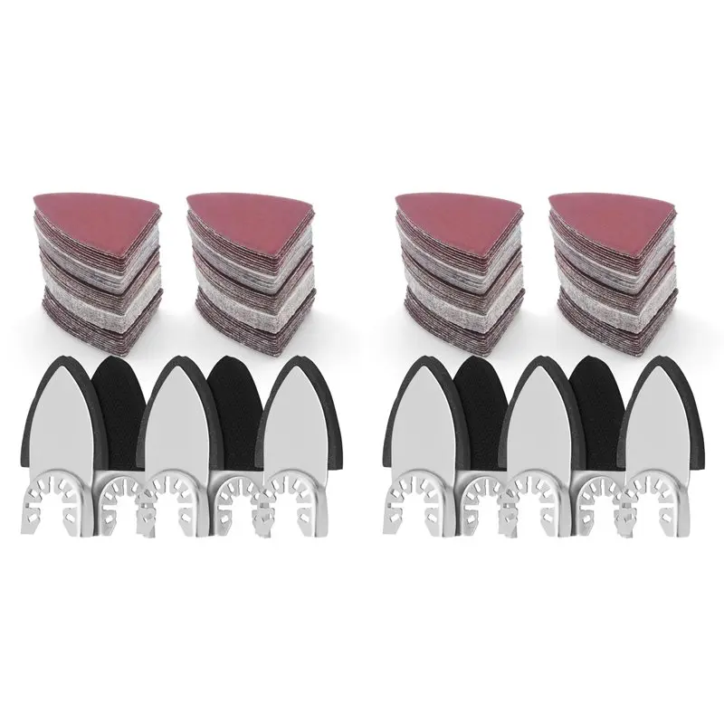 

B08B-260Pcs Oscillating Tool Sanding Pads Kit,10Pc Finger Sanding Pads & 250Pc Finger Sandpaper Multitool Sanding Attachments