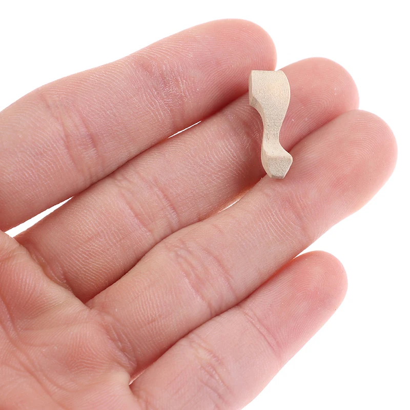 4Pcs/set Dollhouse Miniature Wooden Tea Table Cabinet Sofa Legs Model 1/12 Mini DIY Making Accessories Toys