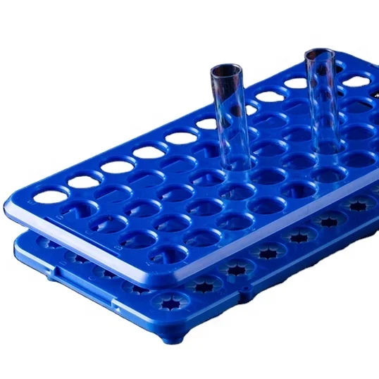 50 Well Multifunction Plastic Centrifuge Test Tube Holder Rack for Different Size Tube