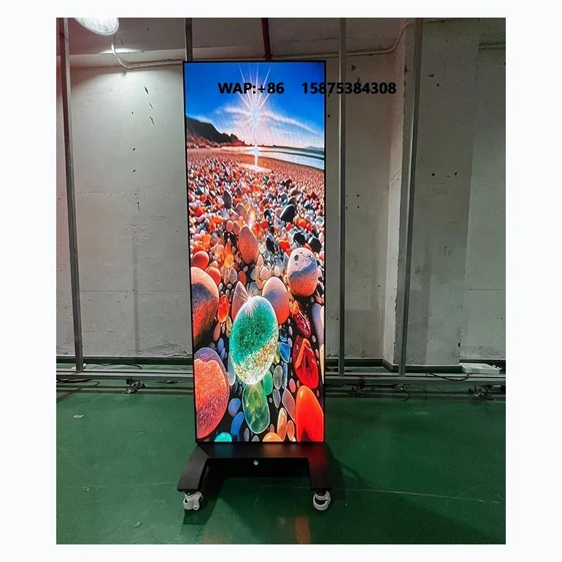 Hot Sale P1.25 P1.56 P1.87 Portable Smart Advertising Player Led Screen Indoor Poster Display for Shopping Mall