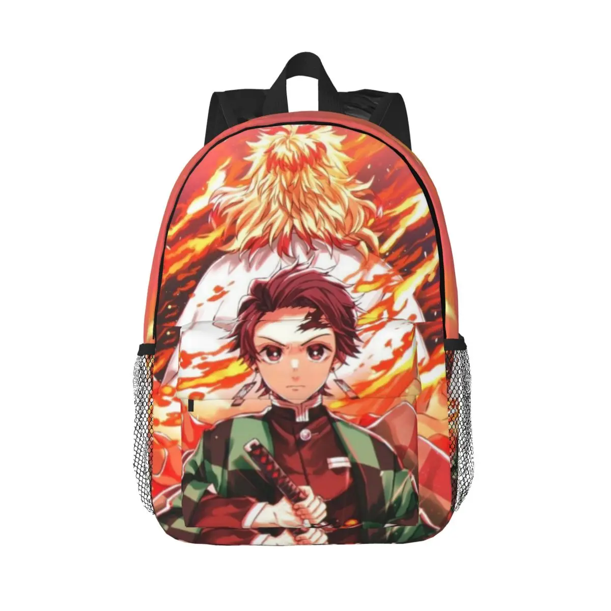 

Demon Slayer Kimetsu No Yaiba New Fashionable Pattern School Bag Print Lightweight Backpack 15inch