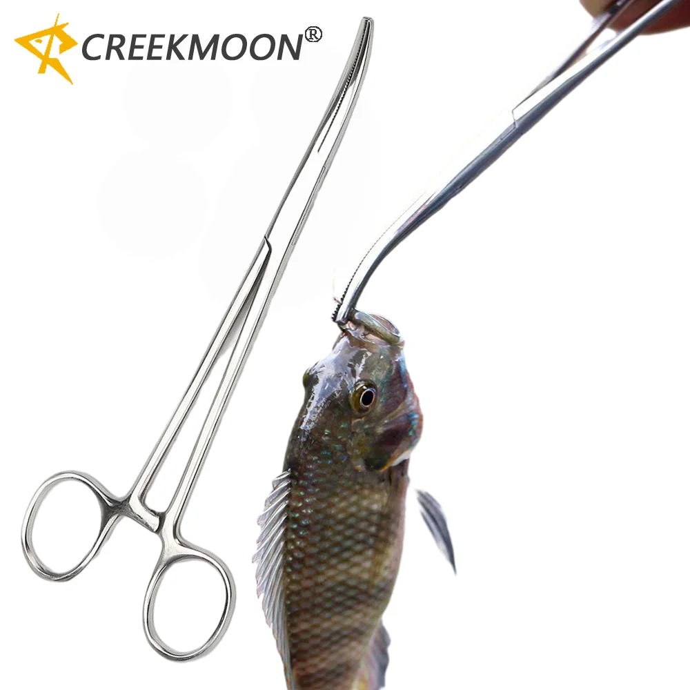 Pinça Hemostática Médica de Algodão 18cm para Cirurgia, Pinça para Controle de Hemorragias, Pinça para Pelos de Animais, Alicate de Pesca em Aço Inoxidável