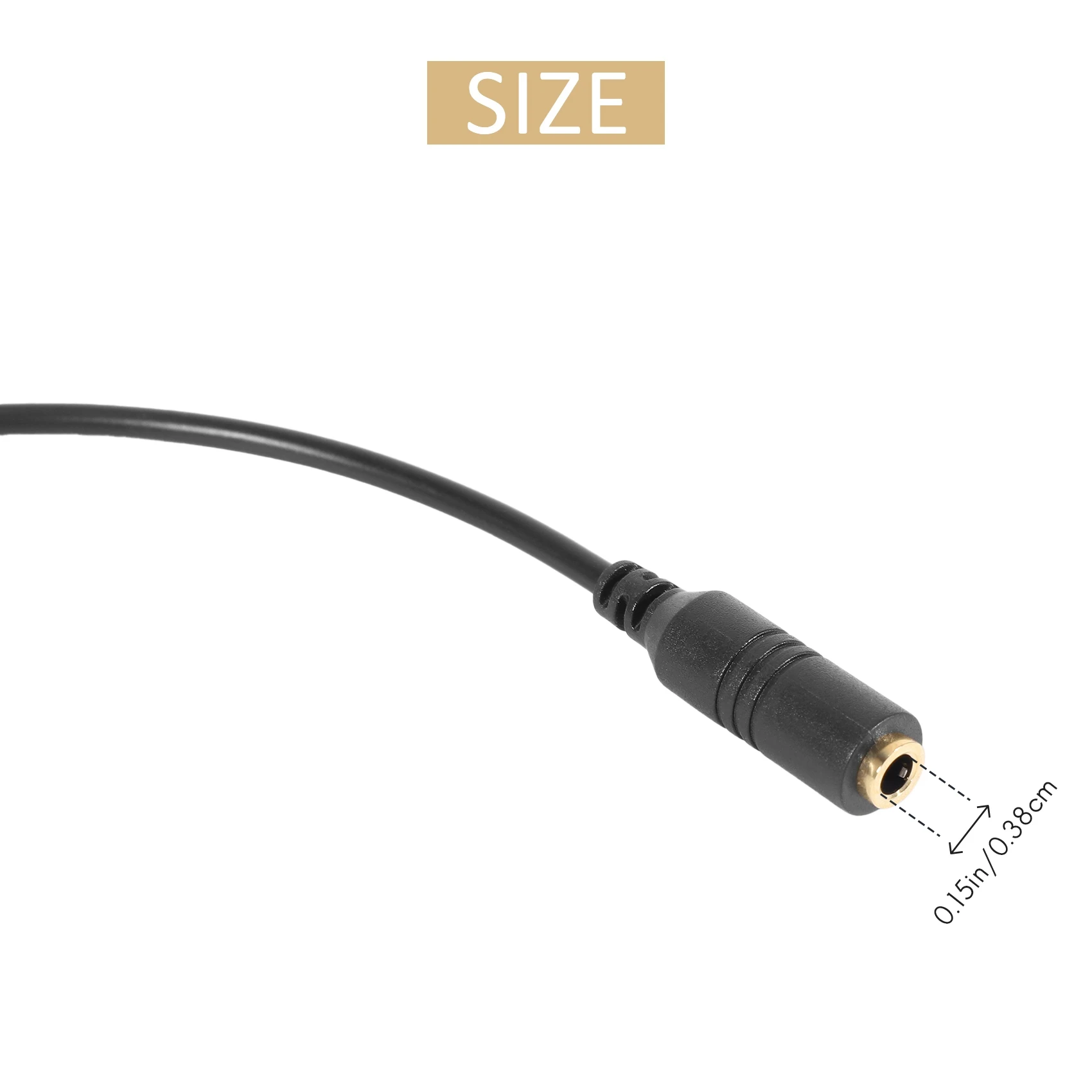 1PC Phone Adapter rj9 to 3.5 female Adapter Convertor Cable PC Computer Headset Telephone