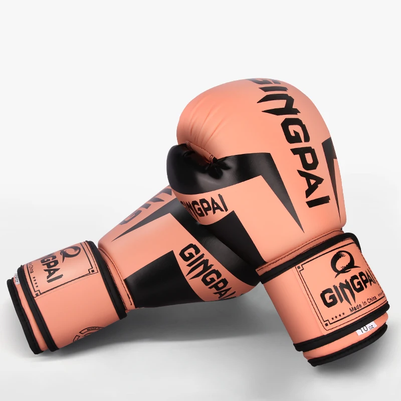 GINGPAI 6 8 10 12oz Multi-model Boxing Gloves Kids Adult Men's Women's Color Matte Fighting Gloves High Quality PU Leather