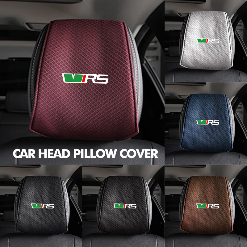 Car Seat Back Headrest Pillow Rest Dustproof Cover Support Pad For Skoda Octavia 2 3 Rapid Kodiaq Karoq Fabia Kamiq Superb MK3