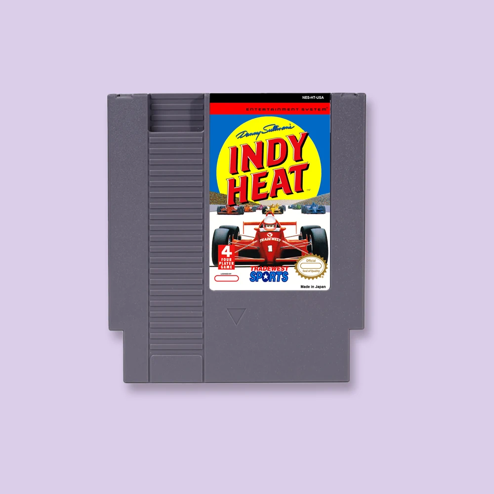 

Danny Sullivan's Indy Heat Game Cartridge Action Game For NES 8Bit 72PIN Consoles Game Card