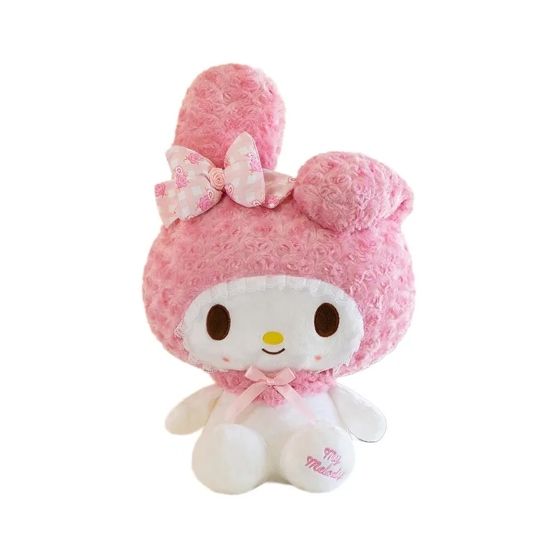 60 cm Kawaii Melody Knuffel Leuke Roze Cartoon Sanrio Gevulde Pop voor Meisjes Grote Zachte Teddybeer Verjaardag Kerstcadeau voor Kinderen