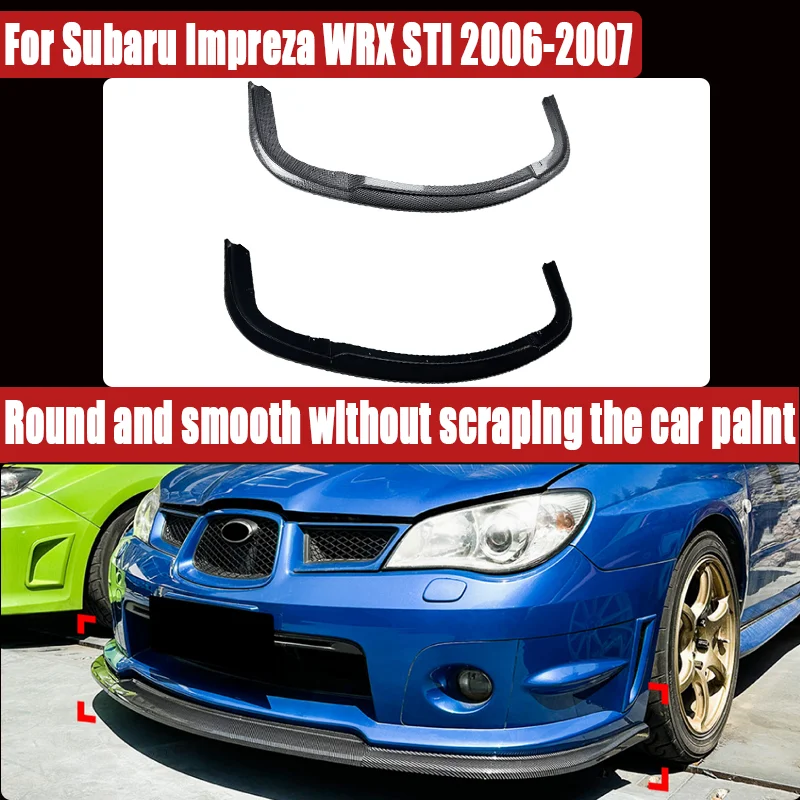 For Subaru Impreza WRX STI 2006-2007, Front Lip / Chin Spoiler Front Bumper Splitter, Sporty Upgrade, Direct Fit.