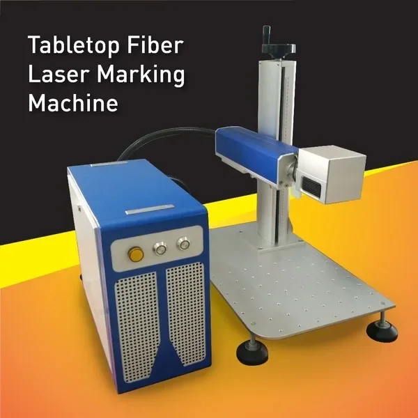 China Hot Sale Long Work Life Fiber Laser Marking Machine 30W ,No need maintainence suitable big marking area