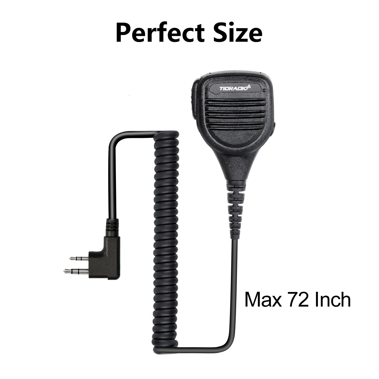 Walkie Talkie Accessories TIDRADIO Handheld Microphone MIC for BAOFENG UV-5R BF-F8HP 5RM UV-21R UV-5G Plus TIDRADIO TD-H3 TD-H8