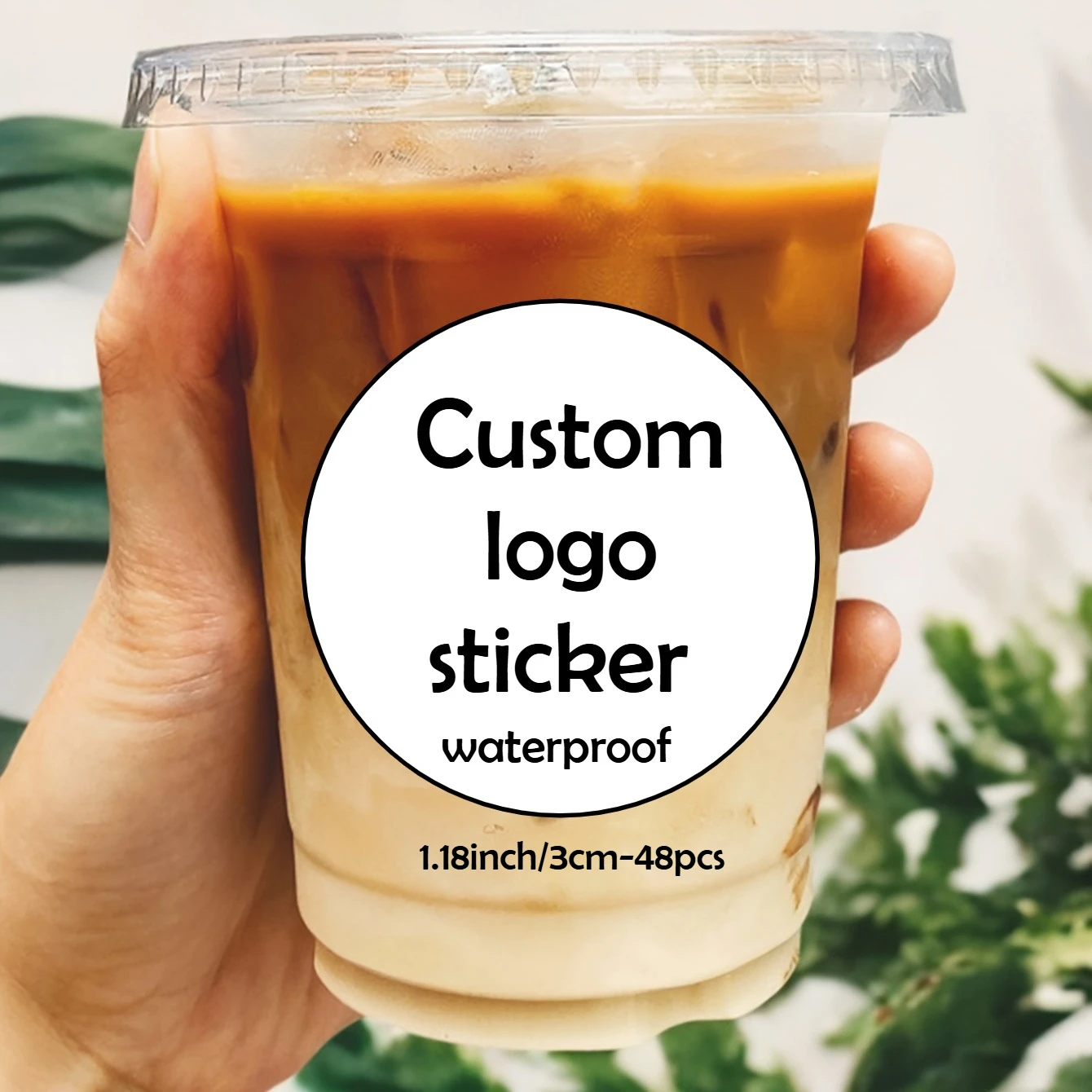 

500pcs Customized Transparent Circular Sticker Customized Transparent Stickers Waterproof Labels Gift Packaging Labels Stickers
