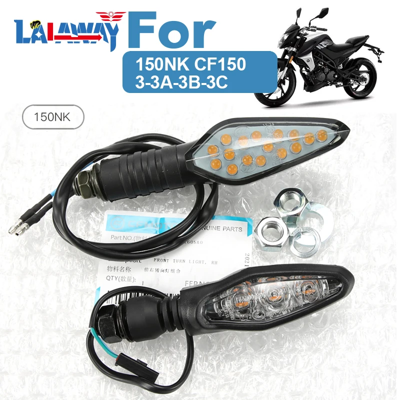 

FOR CFMOTO 150NK CF150-3-3A-3B-3C Motorcycle LED Turn Signals Short Turn Signal Lights Indicator Blinkers Flashers