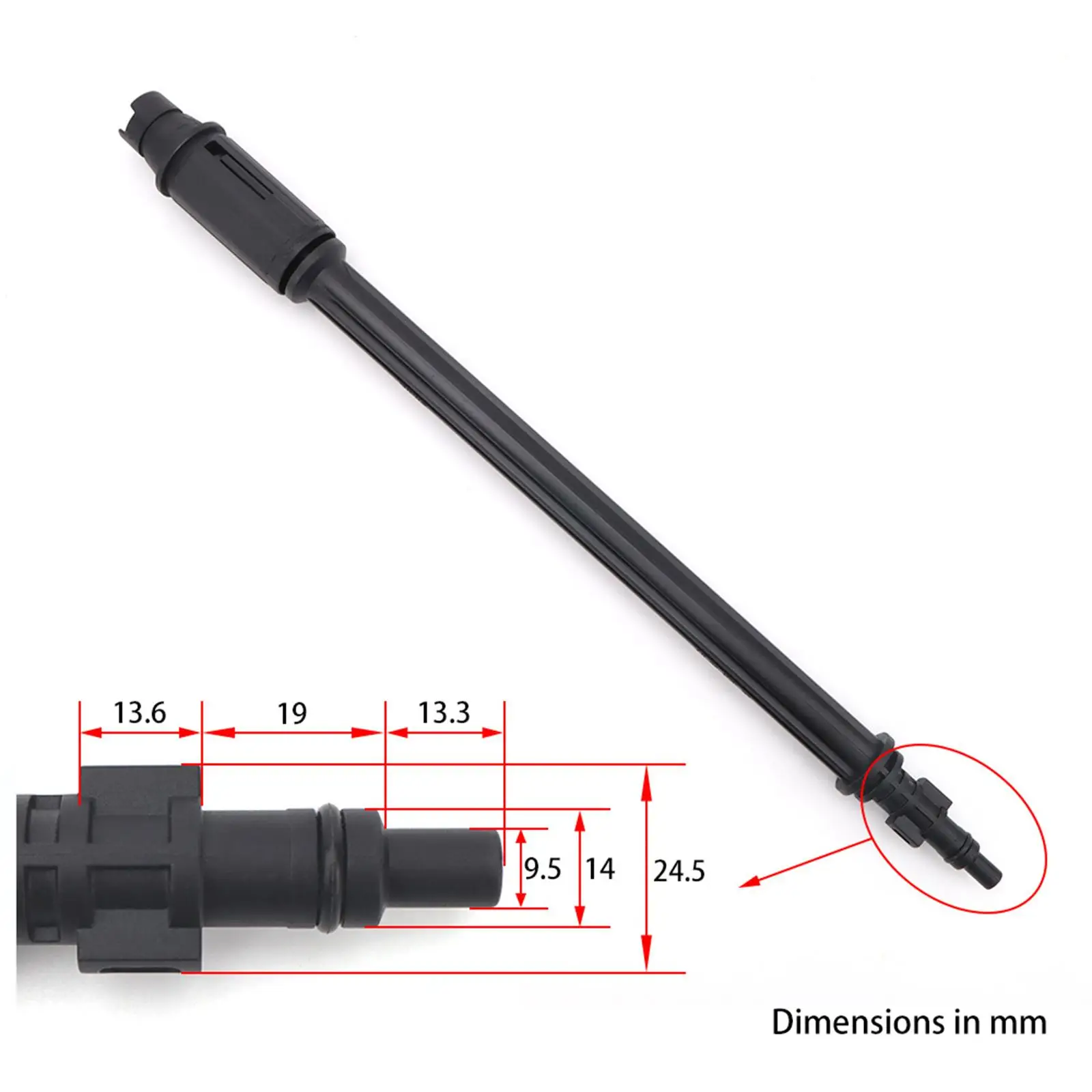 Car Pressure Washer Lance Adjustable Spraying Nozzle Part Accessory Portable Replacement Lance Nozzle Extension for Lavor