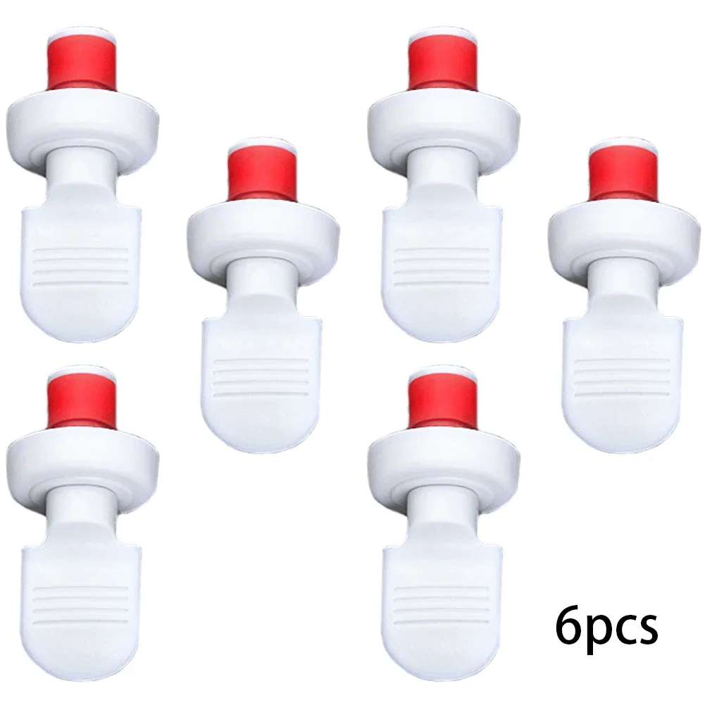 Portable Corks Wine Stopper Bottle Fresh-keeping Inserting Leak-proof Manual Pressure Reliable 6pcs 7*3.2cm Beer