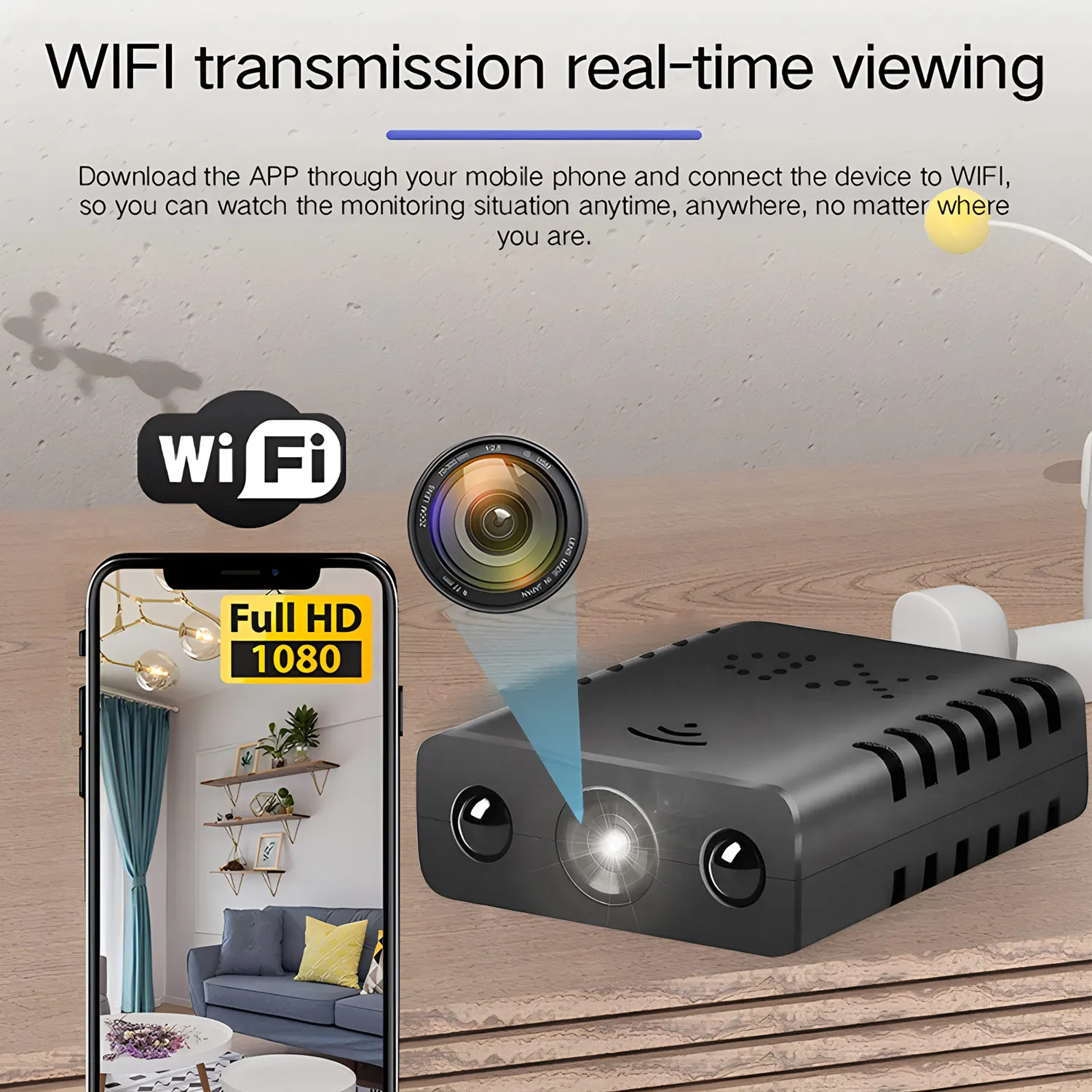 Videocamera intelligente WiFi XD wireless 2.4G Mini telecamera HD 1080P Mini videocamera più piccola Micro telecamera Supporto per scheda TF