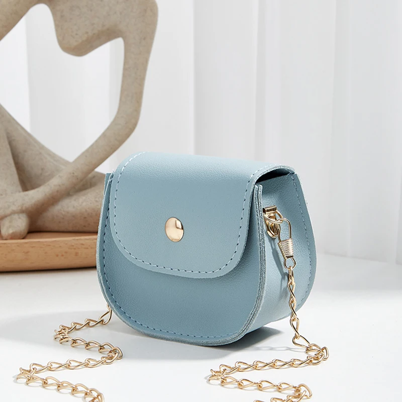 PU Leather Shoulder Bag Durable Chain Mini Shoulder Bag Lipstick Key Bag Women Girls Small Square Bag