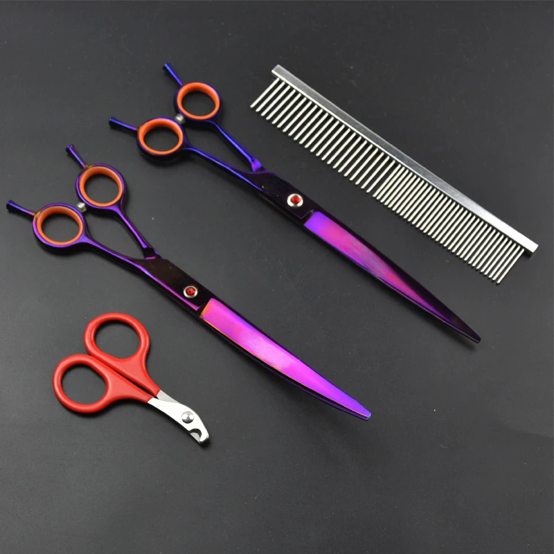 

8 inch Pet grooming scissors kit dog hair cutting scissor thinning shears puppy beauty scissors Pet Shears For Cat