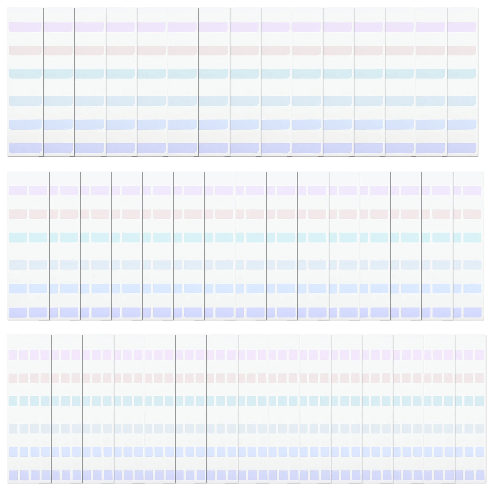 

420Pcs Index Sticky Tabs Colored Pet Paper Adhesive Reading Markers Lightweight Portable Page Marker Practical Study Supplies