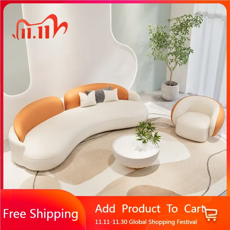 

Designer Individual Living Room Sofas Outdoor Nordic Modern Sponge Sofas Minimalist Smart Cloud Wood Divano Balcony Furniture