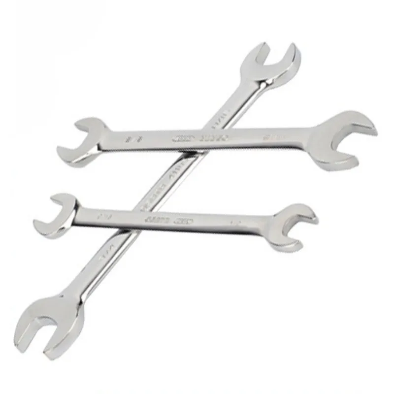 

Inch double opening wrench, single two-end fork dead board handle