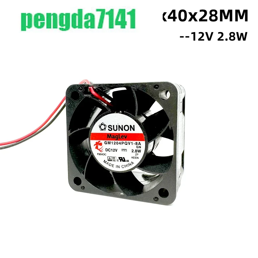 Sunon Maglev 40x40x28mm 4cm 4028 Server Fan 12V 2.8W 1U 2U Server Fan GM1204PQV1-8A Big Wind Server Cooling Fan 2PIN