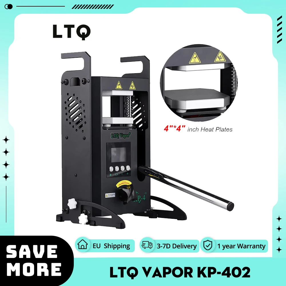 LTQ VAPOR KP-402 Heat Press Machine, Dual Heating Plates, 4 Ton Pressure Starter, Adjustable Temperature