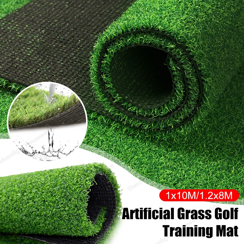 

Коврик для гольфа 1x8/1,2x8 м, коврики для ударов по гольфу для практики, коврик для искусственного газона в помещении, симулятор гаража, тренировка вождения