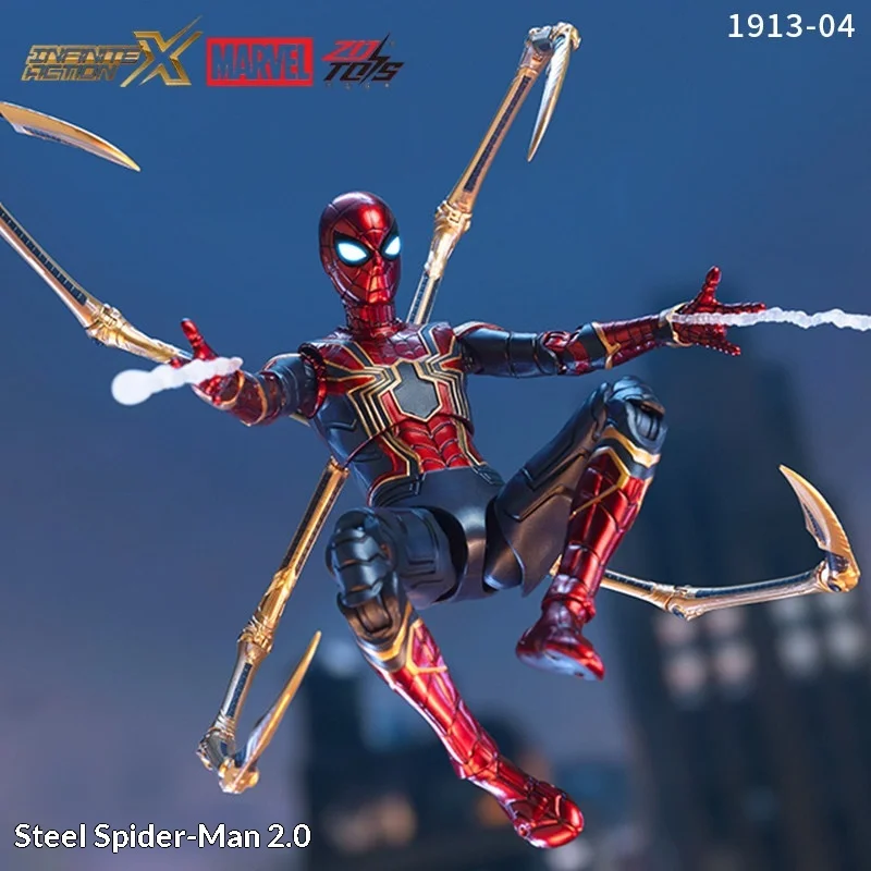 ZDTDS Iron Spider Man Action Figure 18Cm 30 Joints Movable Collectible Model Statue Desktop Decoration For Adult Fans - view 3