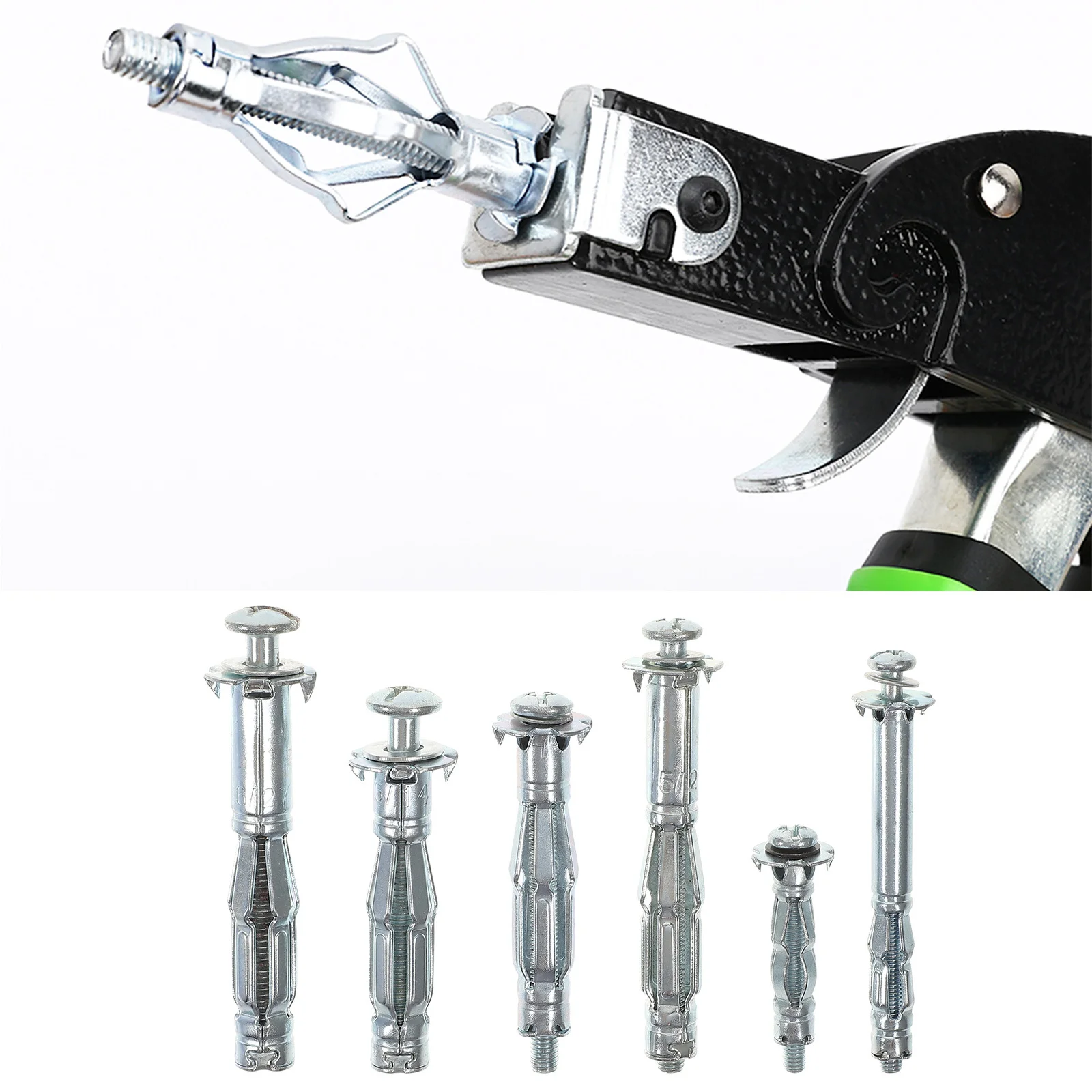 

42Pcs Hollow Door Anchors Rust Resistant Fixing Screws for Drywall Fiberglass Partition Walls Hollow Wall Anchors Kit