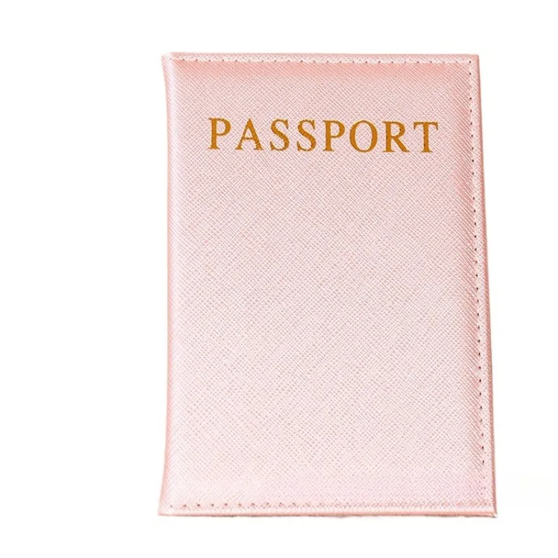 1 قطعة بلون بو حامل جواز السفر العالمي غطاء جواز السفر حامي محفظة سفر جواز السفر كم