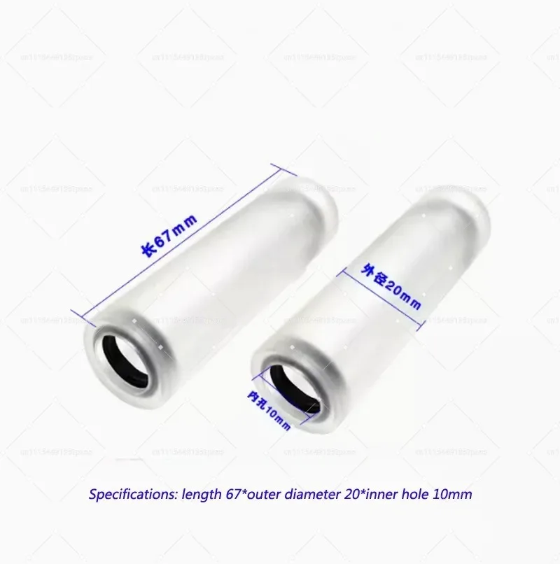 67×20×10mm Transparent Acrylic Connection Sleeve Pulse Processing Equipment Outlet Pipeline Spare Part 1PC