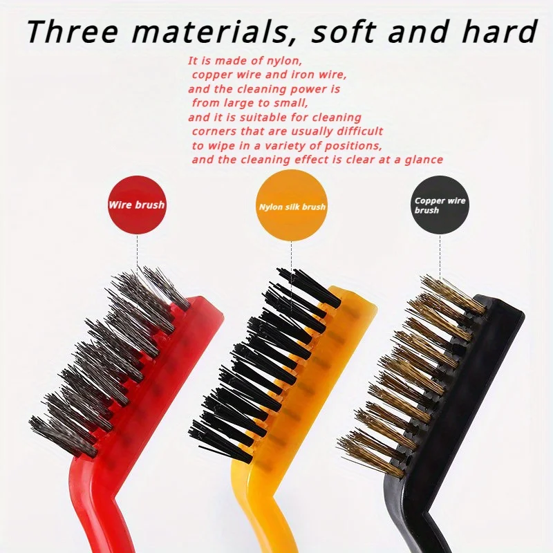 3pcs Japanese-Inspired Gas Stove Cleaning Brushes - Versatile Kitchen & Bathroom Scrubbers For Range Hoods, Floors, Furniture - image 5