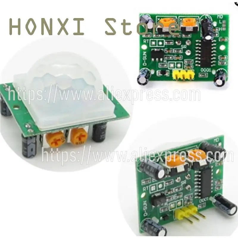 2PCS HC - SR501 human body infrared sensing module pyroelectric infrared sensor probe of imports