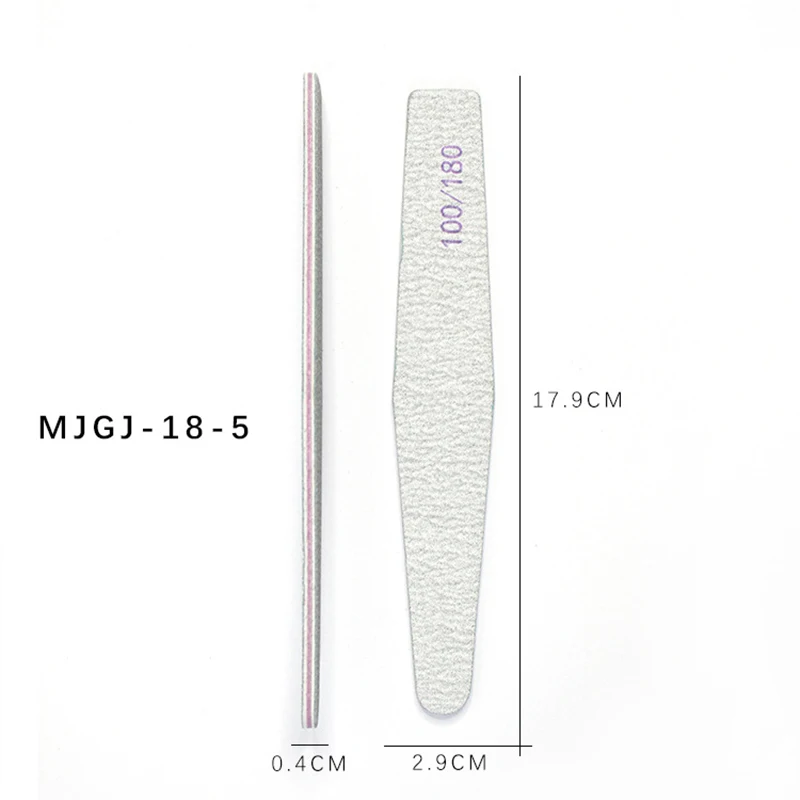 เล็บไฟล์100/180กระดาษทรายเล็บไฟล์ Sanding แฟ้มขัดไฟล์เล็บอุปกรณ์บดเล็บแฟ้มเล็บเครื่องมือ