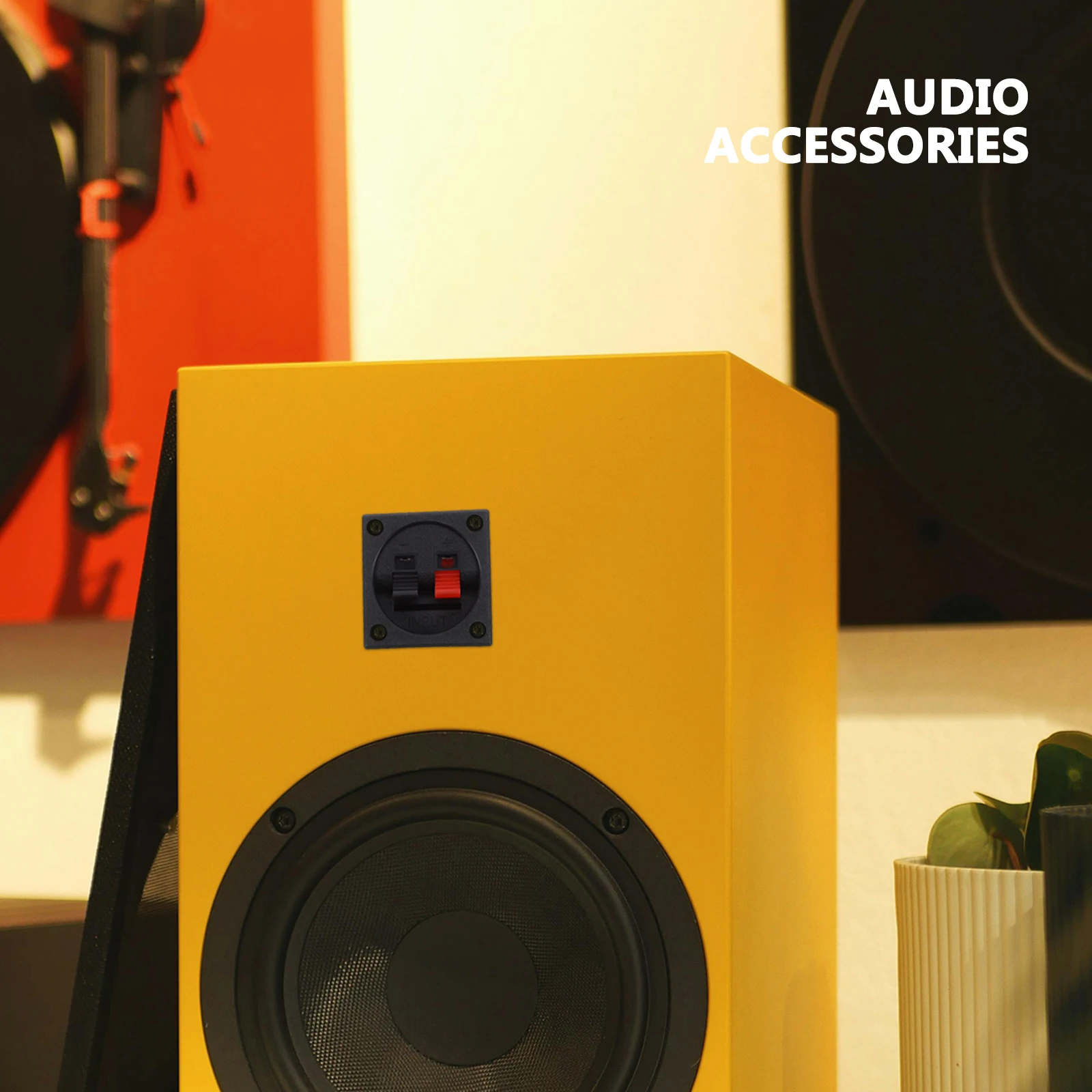 

Square Junction Box Speaker Terminals Speaker Box Cup Connector Zinc Alloy Car Stereo Connectors Binding Post For Cabinets