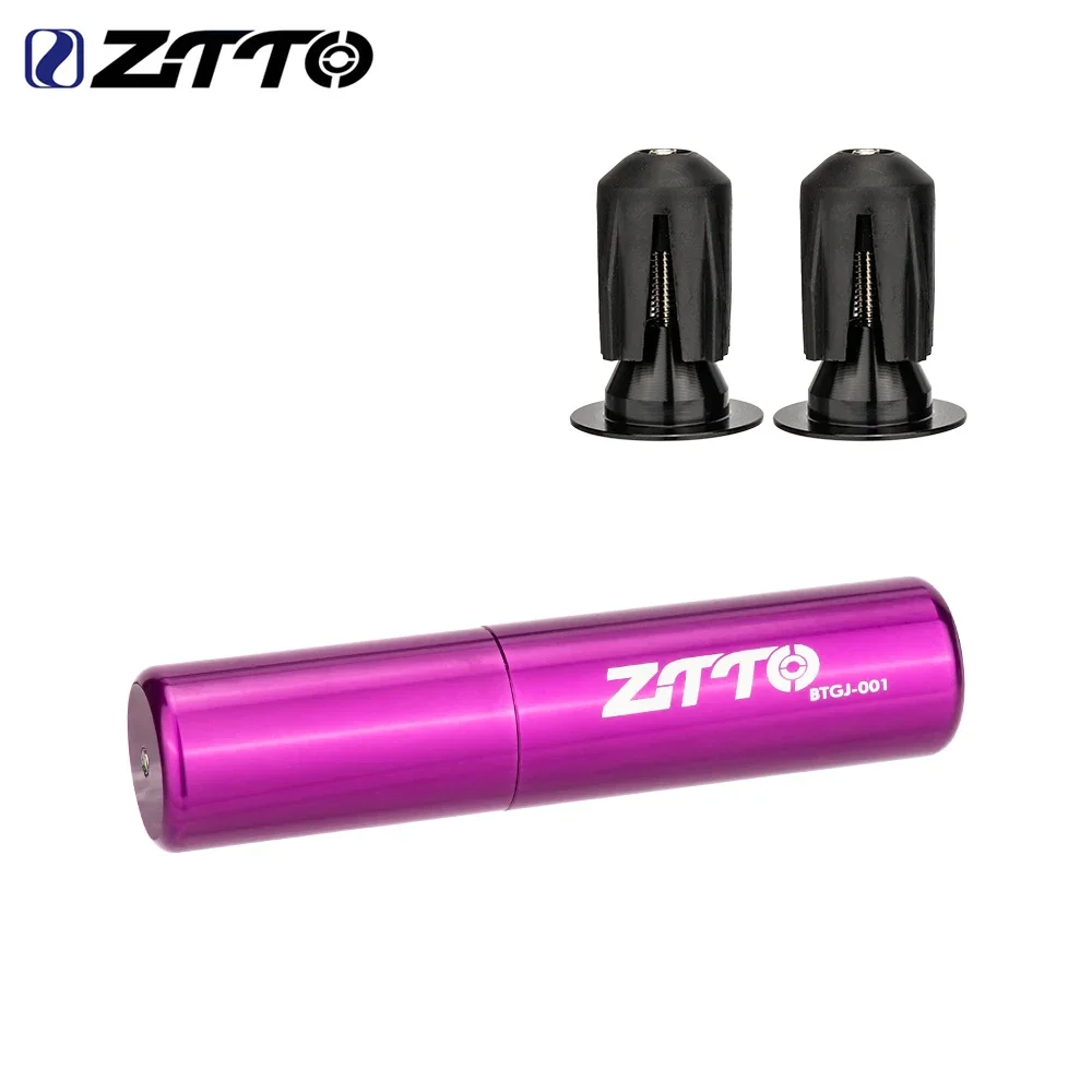 ZTTO MTB Road Bicycle Tires Punctur Sealant Rubber Strip Drill Tool Handle Bar End Hidden Bicycle Tubeless Tyre Fast Repair Kit