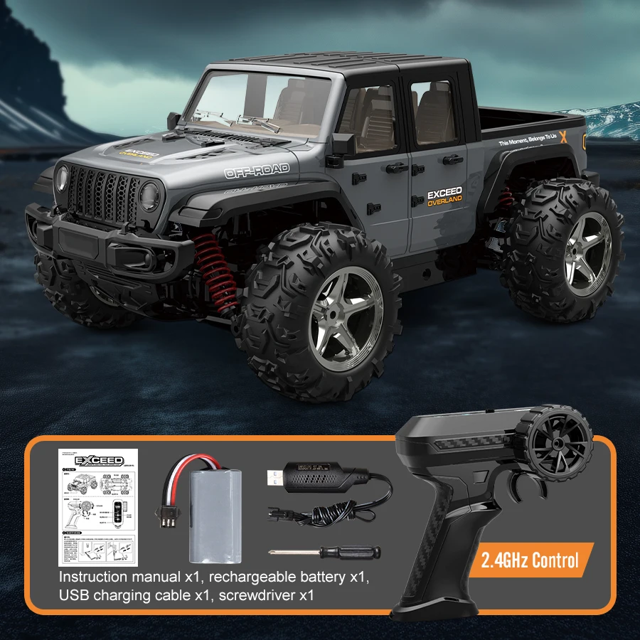 JJRC C8819 1:20 modelo de simulación a escala completa Jeep RC coche 2,4G 4WD Motor captador escalada todoterreno modelo coche juguetes para niños regalos