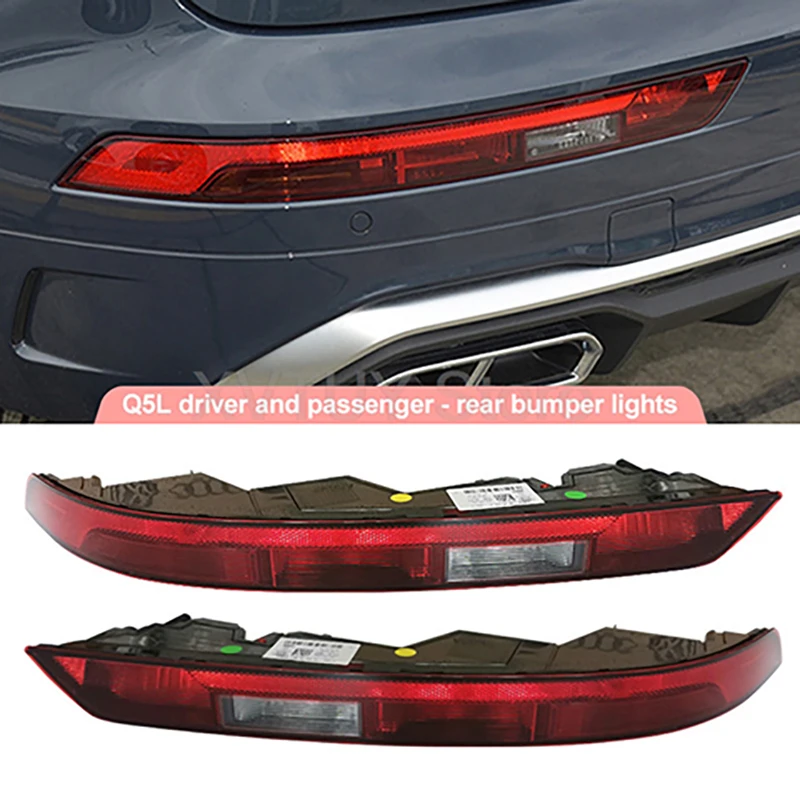 Для Audi Q3 2011-2018 Q5 Q7 2007-2023 Автомобильный задний бампер, стоп-сигнал, задний фонарь, указатель поворота, отражатель, аксессуары