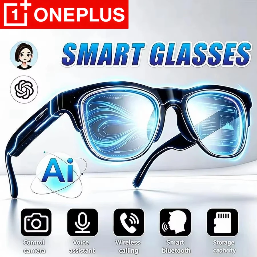 OnePlus Smart Glasses AI Translation Hands-Free Calling AI Chat Logging Music Playback Smart Sunglasses for Men Women 2026 New