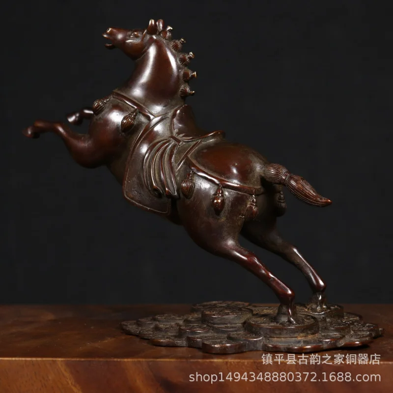 Wholesale Antique-Style Copperware Success Pegasus Zodiac Horse Craft Ornament Office Desktop Decoration