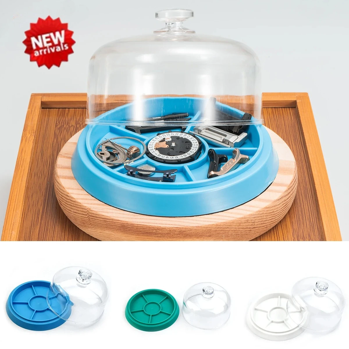 Jewelry Box That Holds Watches - حامل قطع الساعات الجديد، صينية حماية