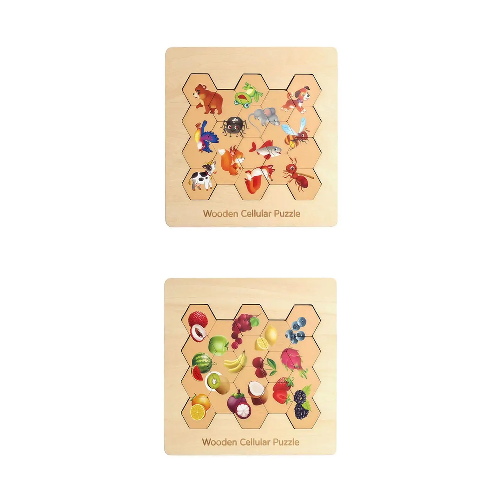 

Wooden Puzzle for Toddlers Kindergarten Preschool Learning Activity Game